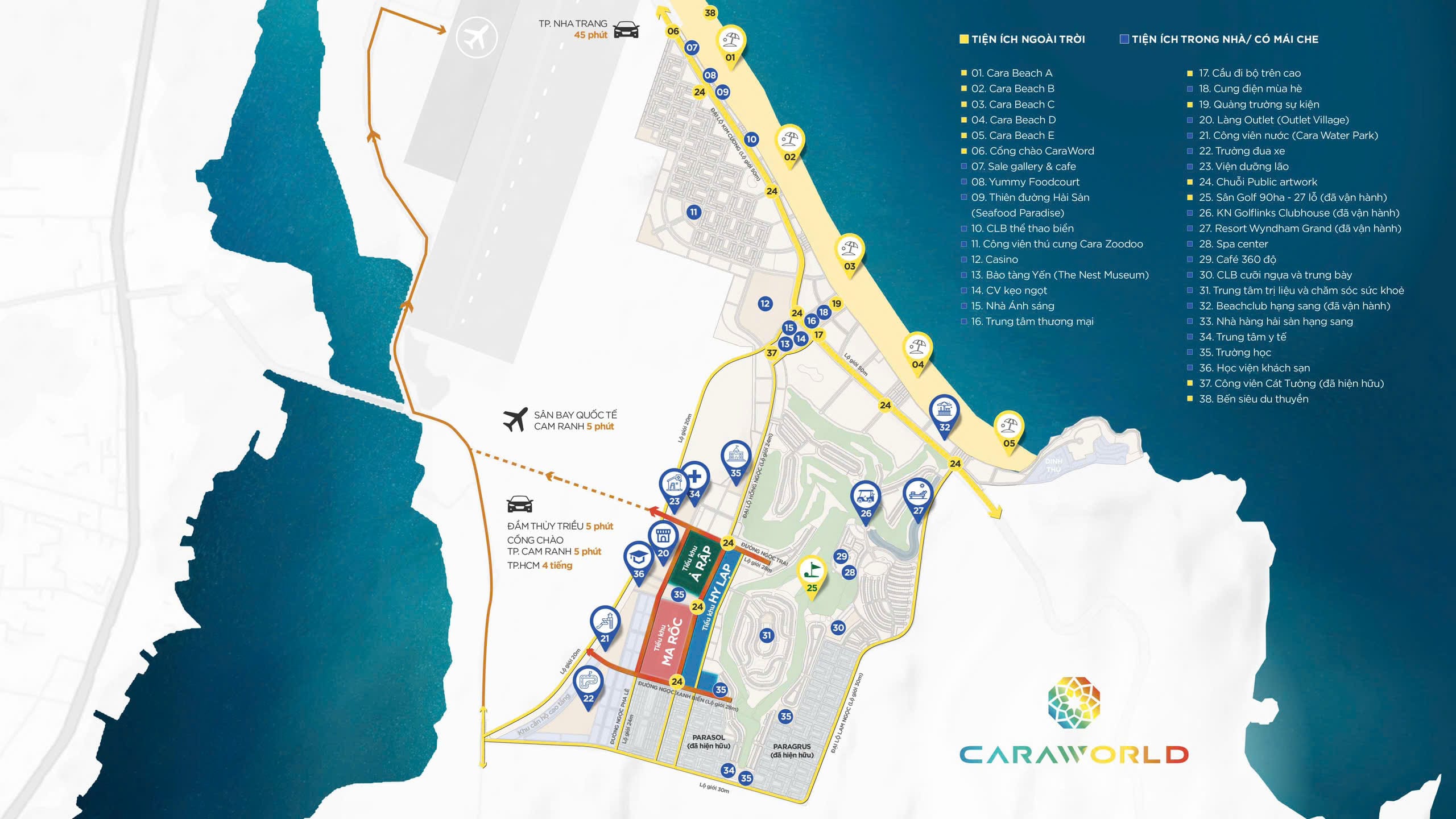 Tiện ích Khu Đô Thị Caraworld