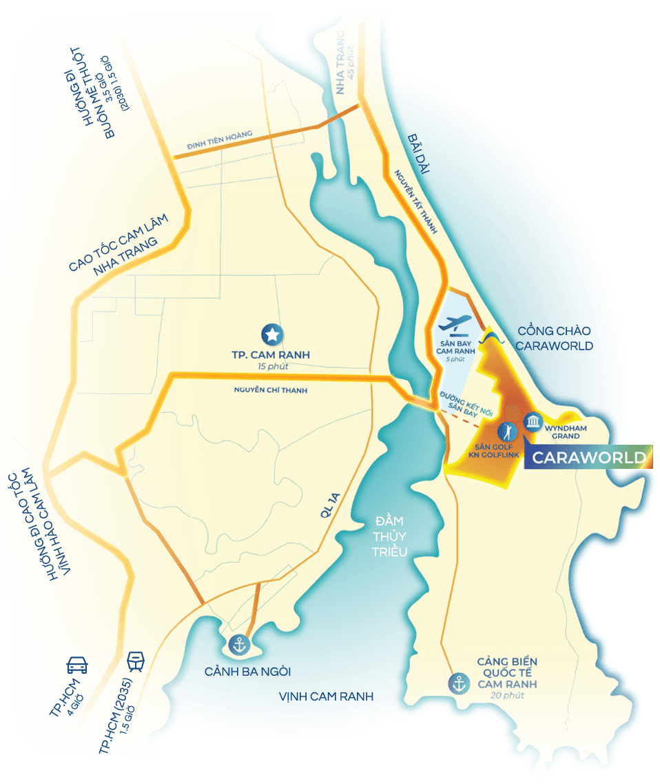 VỊ TRÍ KHU ĐÔ THỊ CARA WORLD